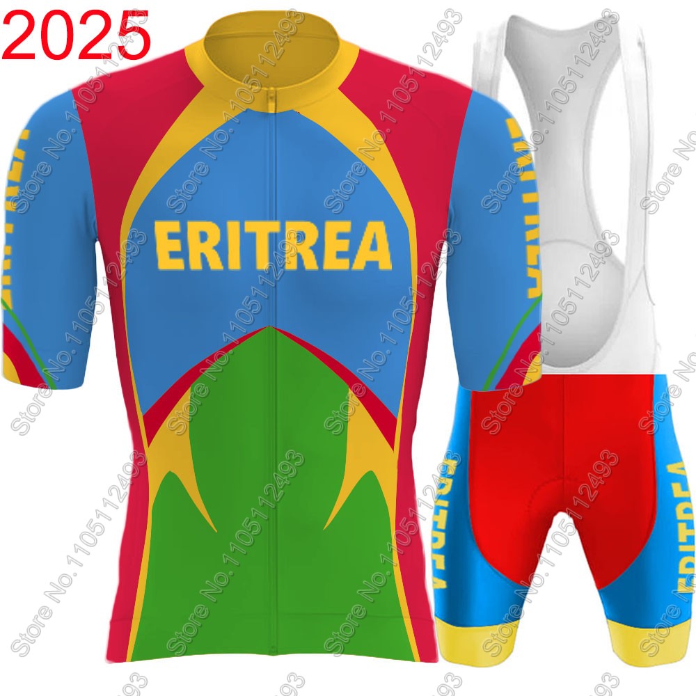 Cycling Gear Jersey - 2025 إريتريا المنتخب الوطني الدراجات جيرسي