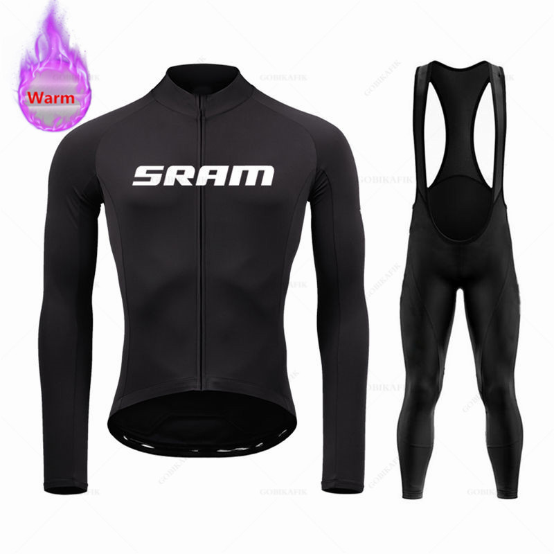Cycling Gear Brands - فريق Sram طويل الأكمام من القميص